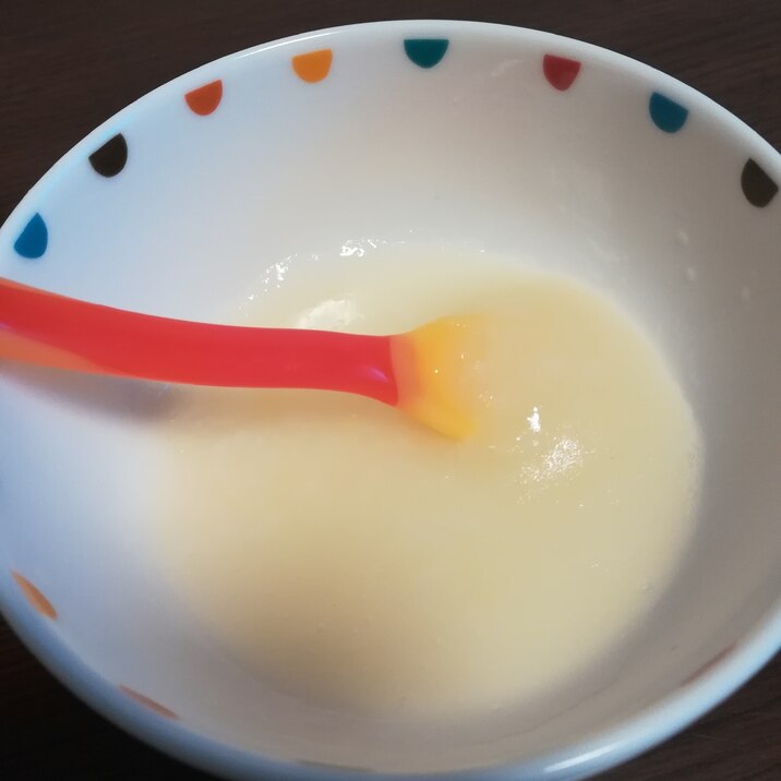離乳食初期 じゃがいもと玉ねぎ雑炊 レシピ 作り方 By もん1223 楽天レシピ